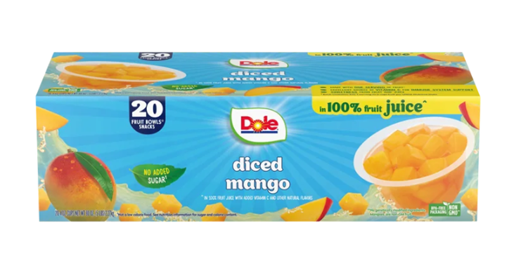 (image for) Mango Diced Fruit Cup 20/4oz